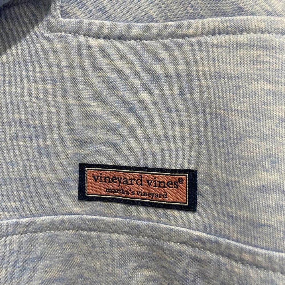 Vineyard Vines Double Faced Relaxed Funnel Neck Shep Shirt - Picture 2 of 7